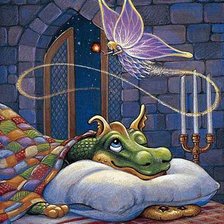 Схема вышивки «дракончик»