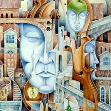 Схема вышивки «Город музыки»