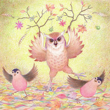 Схема вышивки «птицы»