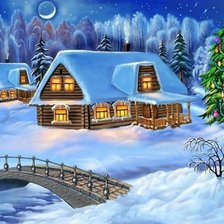 Схема вышивки «ЗИМА»