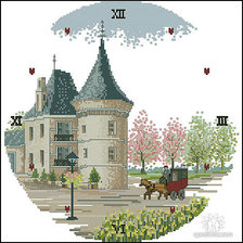 Схема вышивки «часы»