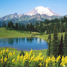 Схема вышивки «Горы»