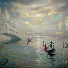 Схема вышивки «Ночная Венеция.Дмитрий Спирос»