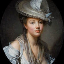 Схема вышивки «Грез Жан Батист. Белая шляпа.»