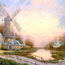 Схема вышивки «Праздник Света от Томаса Кинкейда (Thomas Kinkade)»