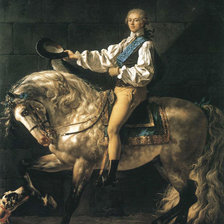 Схема вышивки «Давид Жак Луи.Князь Потоцкий.»