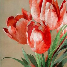 Схема вышивки «Тюльпаны»