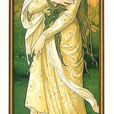 Схема вышивки «девушка и лебедь»