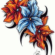 Схема вышивки «цветы подушка»