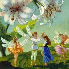 Схема вышивки «дюймовочка»