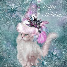 Схема вышивки «ДИПТИХ  - кошки»