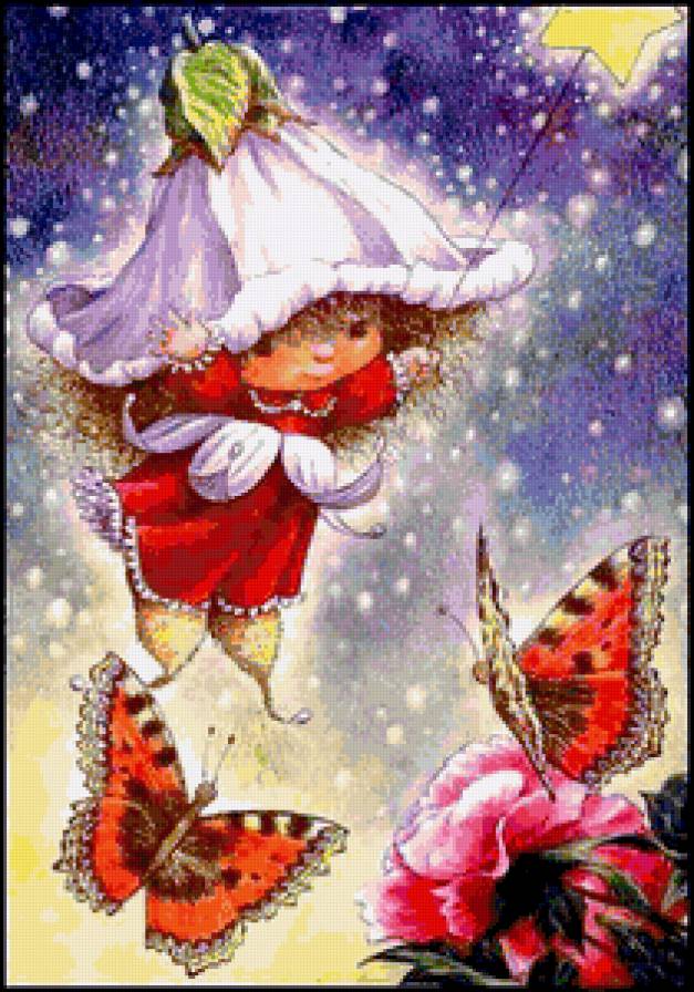 эльфийка - дети, ангелы, эльфы, фэнтези - предпросмотр