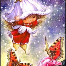 Схема вышивки «эльфийка»