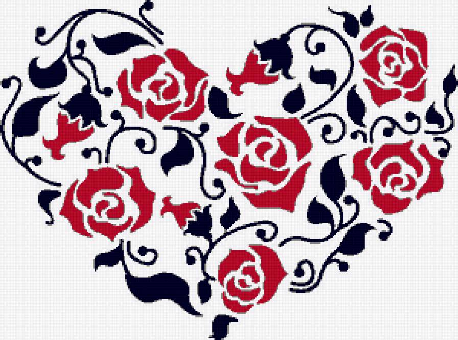 валентинка - сердечко, сердце, монохром, сердечки, валентинка, валентинки - предпросмотр