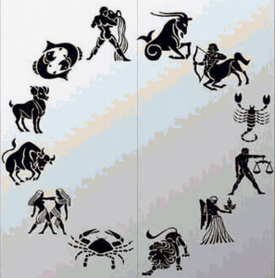 Зодиак - зодиак, монохром - предпросмотр