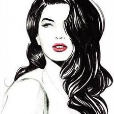 Схема вышивки «Девушка»