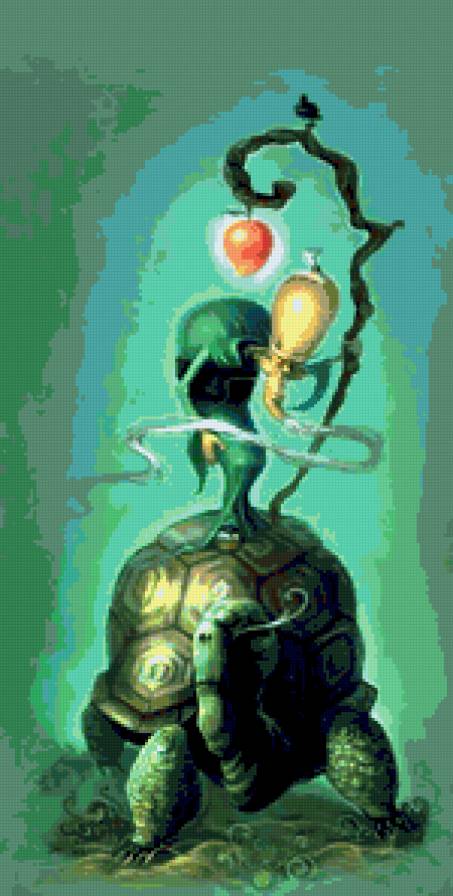 Черепаха и старец - предпросмотр