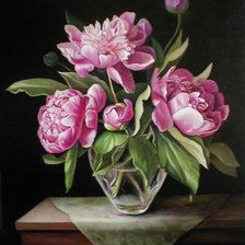 Схема вышивки «Пионы»