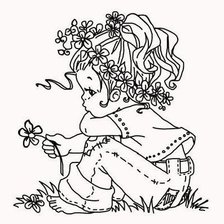 Схема вышивки «Девочка»