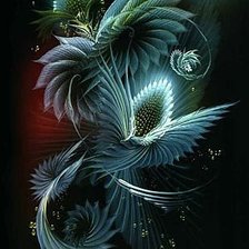 Схема вышивки «узоры на стекле»