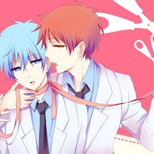 Схема вышивки «Куроко и Акаши»