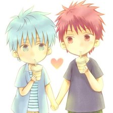 Схема вышивки «Куроко и Кагами»