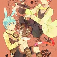 Схема вышивки «Куроко и Акаши»