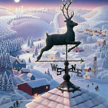 Схема вышивки «Рождественская ночь»