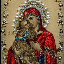 Схема вышивки «Владимирская Богородица»