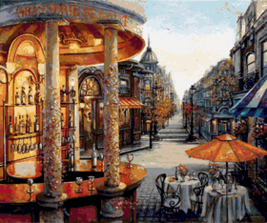 Парижские улочки - париж - предпросмотр