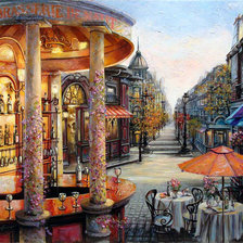 Схема вышивки «Парижские улочки»