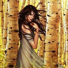 Схема вышивки «Березовый рай»