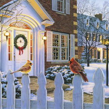 Схема вышивки «Рождественская ночь»