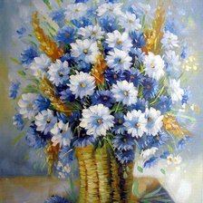 Схема вышивки «цветы»