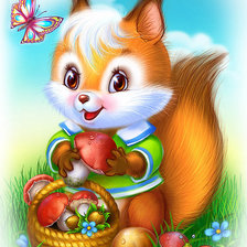 Схема вышивки «Белка»