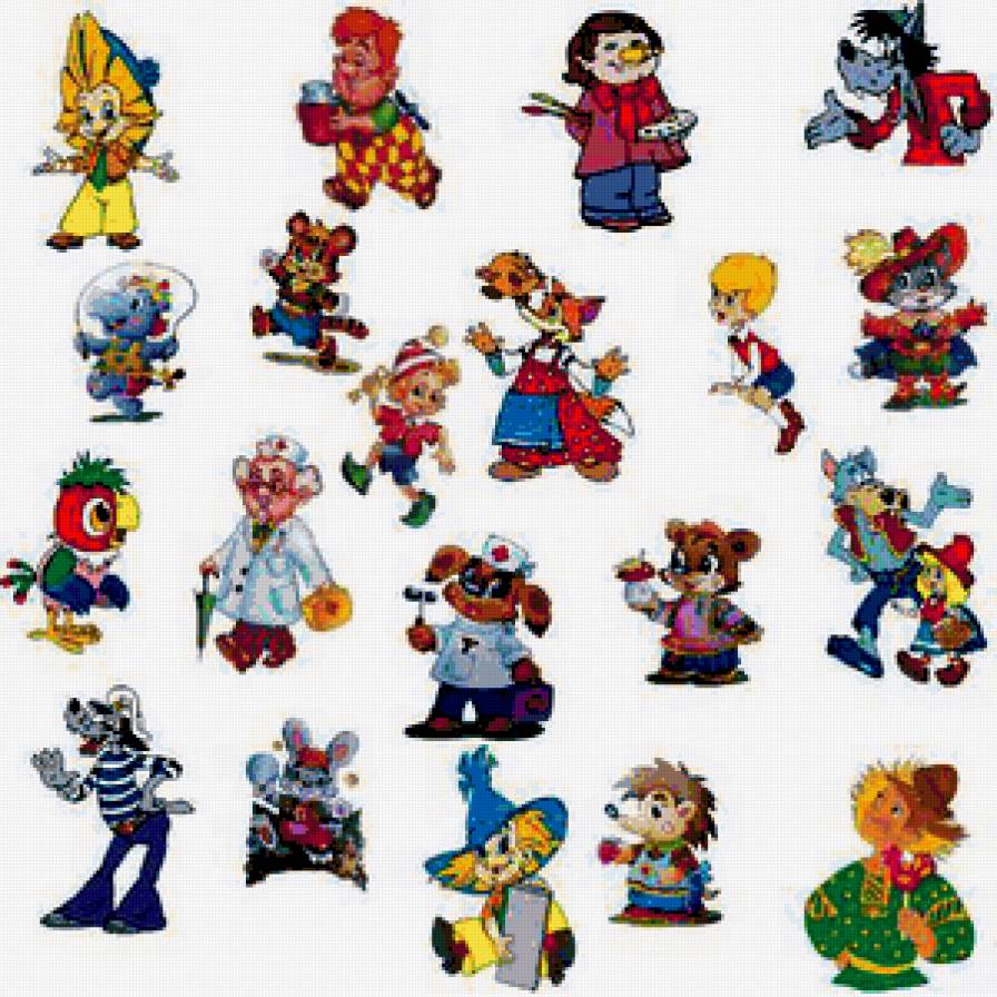 Подушка ''мульт герои'' - сказка, детская, детское, дети, мульт, подушка - предпросмотр