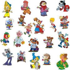 Схема вышивки «Подушка ''мульт герои''»