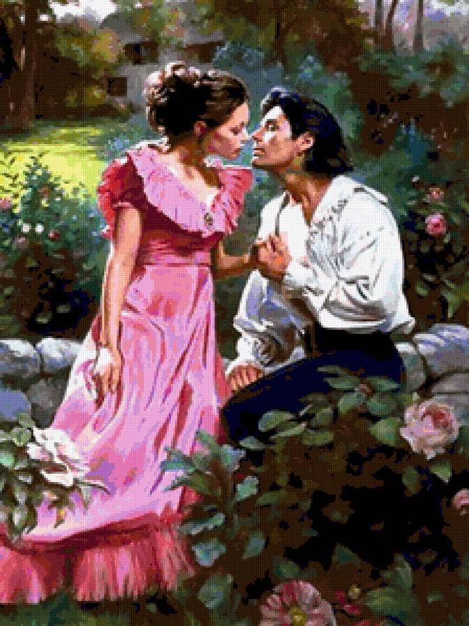 в саду - мужчина, любовь, женщина - предпросмотр