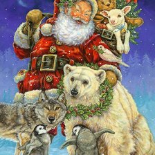 Схема вышивки «ДЕД МОРОЗ»