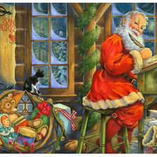 Схема вышивки «ДЕД МОРОЗ»