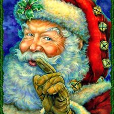 Схема вышивки «ДЕД МОРОЗ»