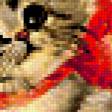 Предпросмотр схемы вышивки «Котёнок с пчёлкой» (№216155)
