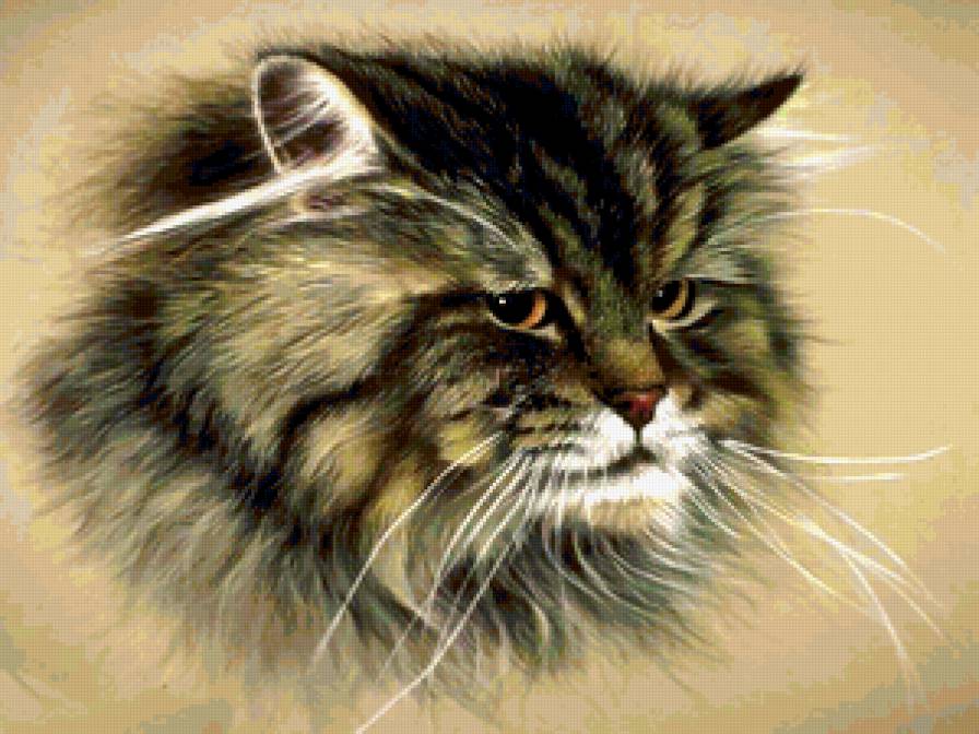 Обиженный кот - кот, лев, животные - предпросмотр