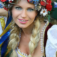 Схема вышивки «русская красавица»