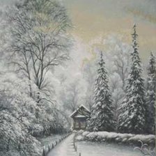 Схема вышивки «Зимний вечер»