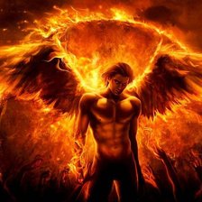 Схема вышивки «Огненный ангел»