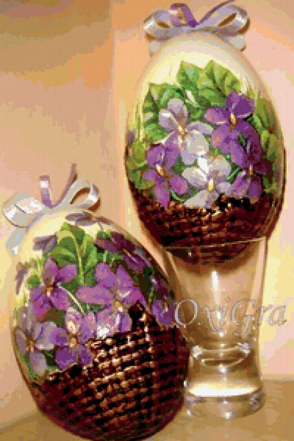 ПАСХА - яйцо, праздники, композиция, цветы, пасха - предпросмотр