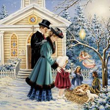 Схема вышивки «рождество»