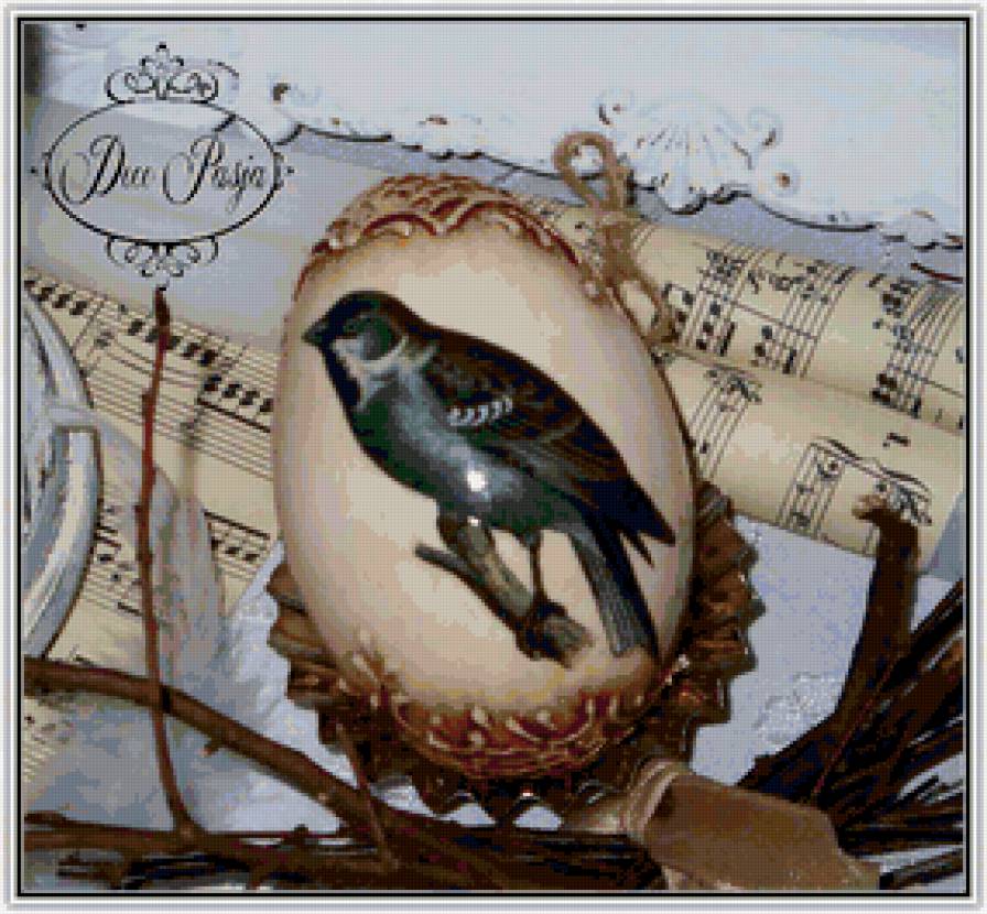 ПАСХА - яйцо, праздники, ноты, пасха - предпросмотр