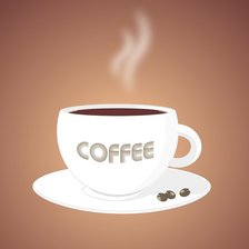 Схема вышивки «Кофе»